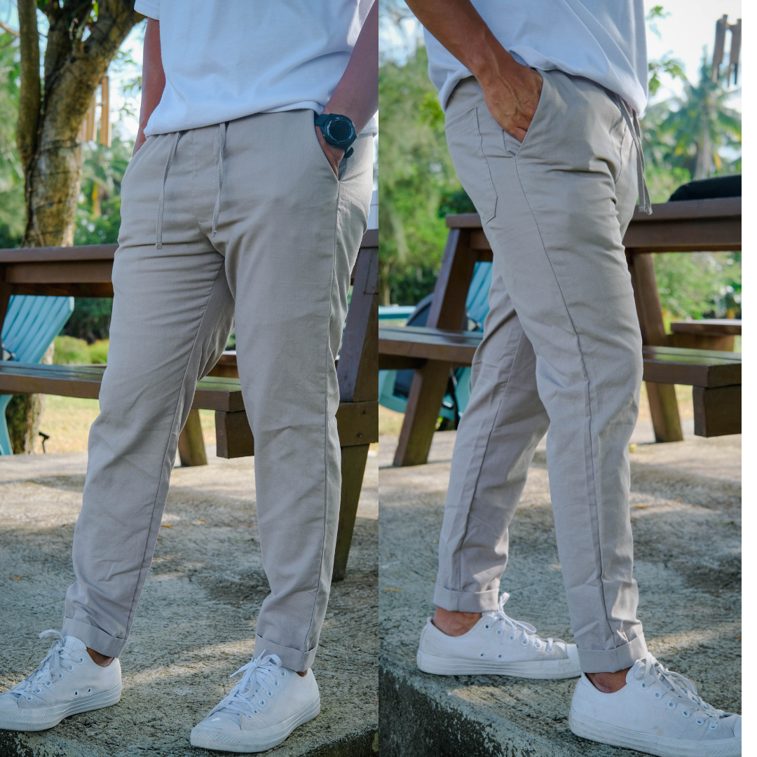 Ankle Basic Pants Beige