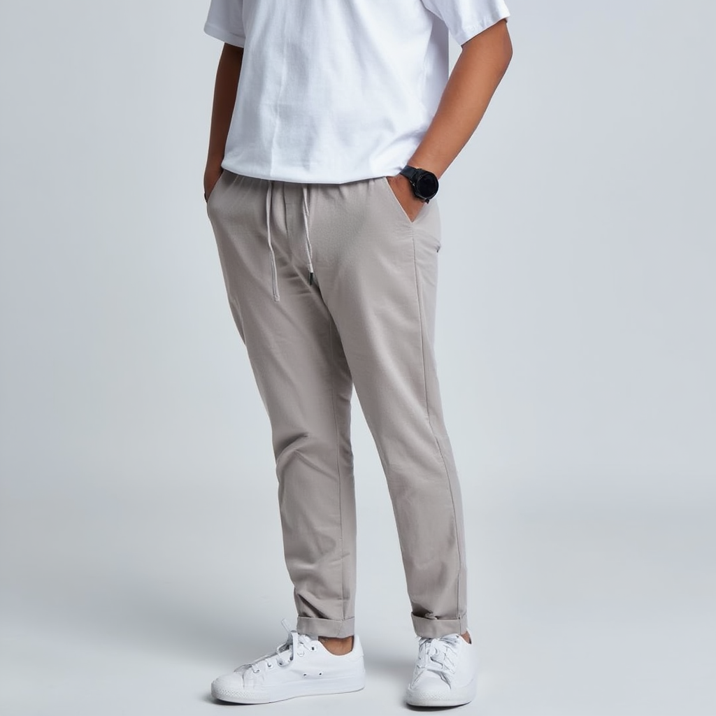 Ankle Basic Pants Beige