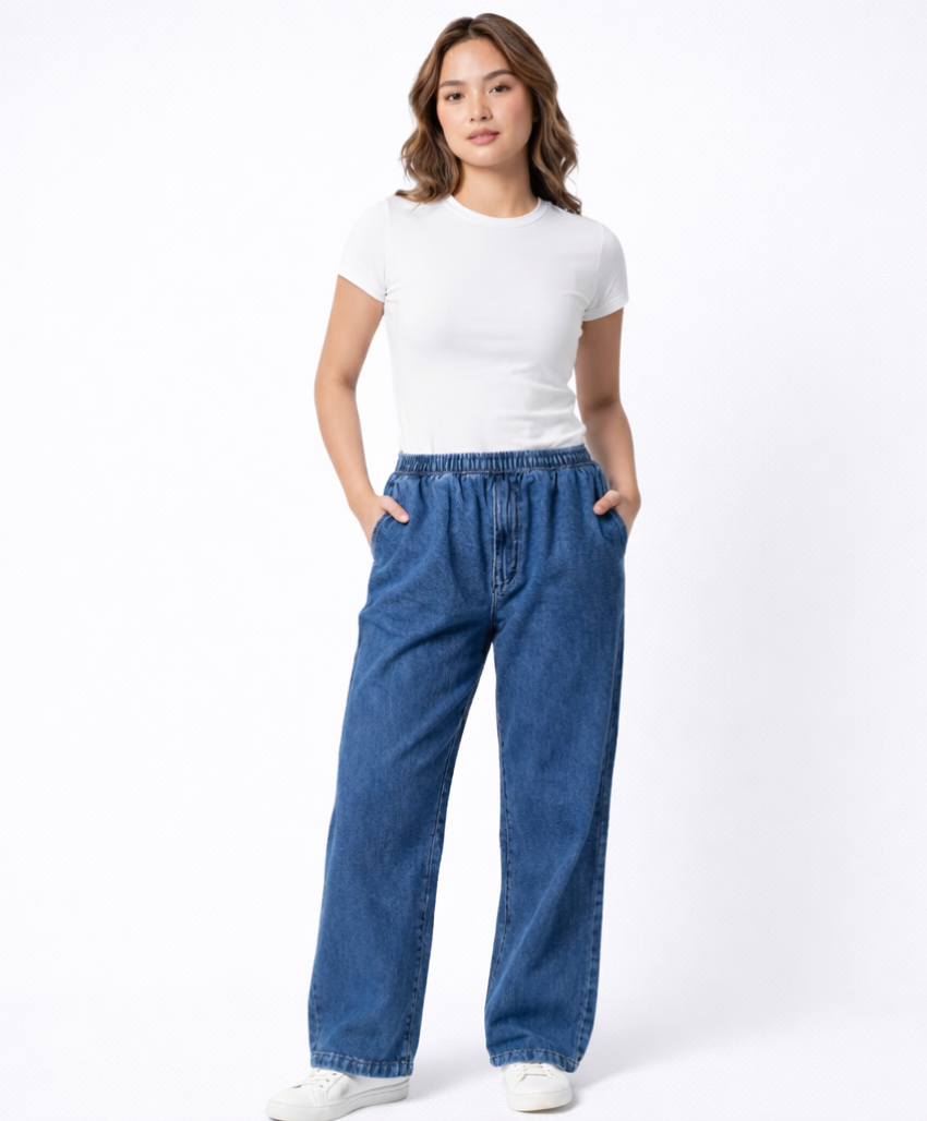 Korean Baggy Comfy Jeans ( For Women & Men)