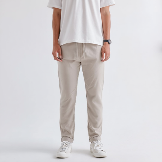 Ankle Basic Pants Beige